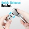 SHALL 90-Tooth 3/8-Inch Drive Ratchet Wrench, Quick-Release & Reversible, Full