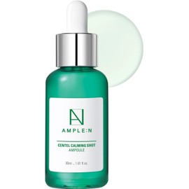 CORÉANA Ampolla Ample:N Shot - Suero Facial Calmante Coreano Con Centella Asiática Para Calmar La Piel Irritada Y Sensible - Alivio Del Enrojecimiento, Tratamiento Localizado Para El Acné E
