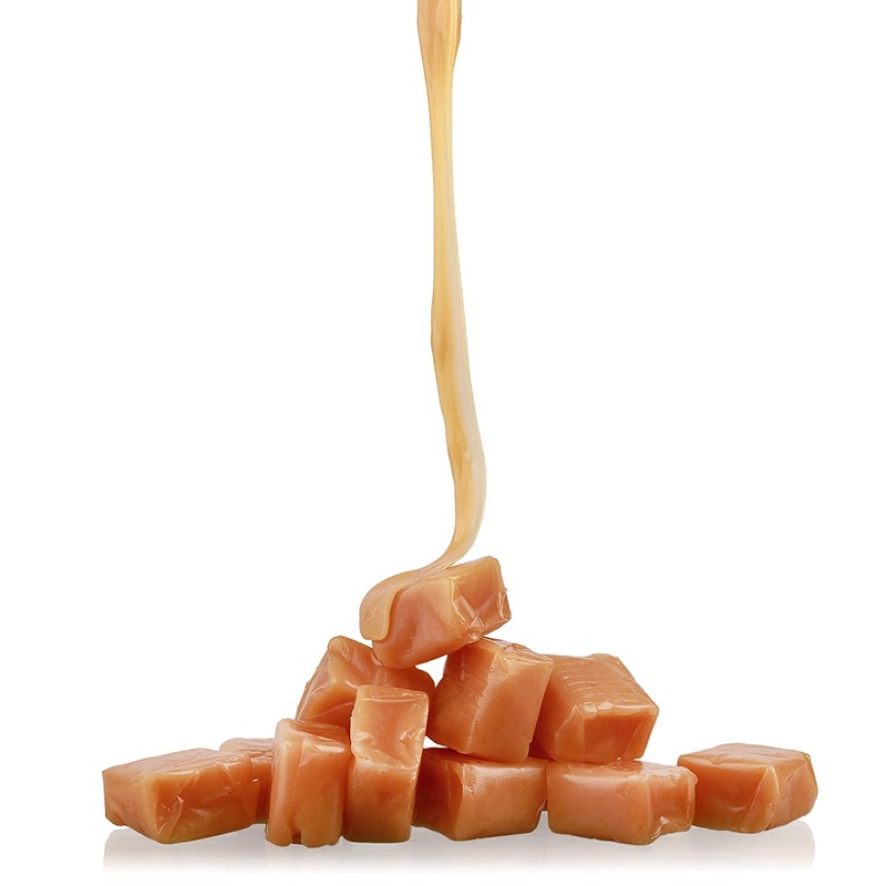 Vanilla Sea Salt Caramels, Gourmet Chewy Squares, Rich and Creamy