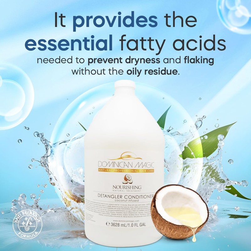 Dominican Magic Detangler Coconut-Infused Conditioner – 1 Gallon (3628ml) |