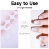 Semi Cured Gel Nail Strips, 28 pcs Gel Nail Strips,