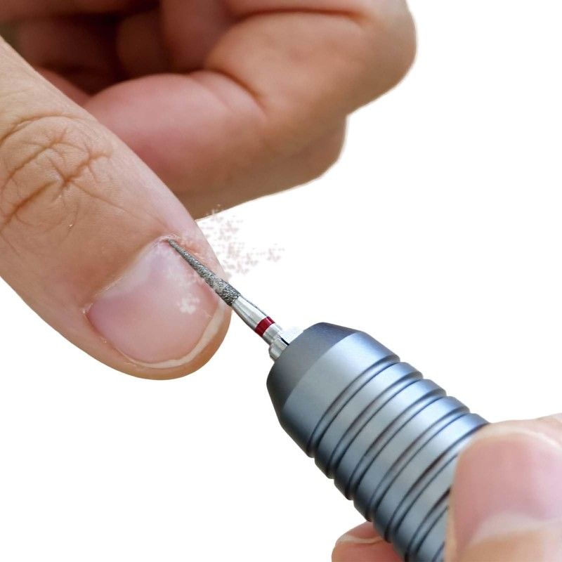 CHOOSE-IT Professional Diamond Nail Drill Bits for Russian Manicure, Pointy