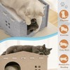 Cat House for Indoor Cats, House-Shape Cat Felt Bed, Creative