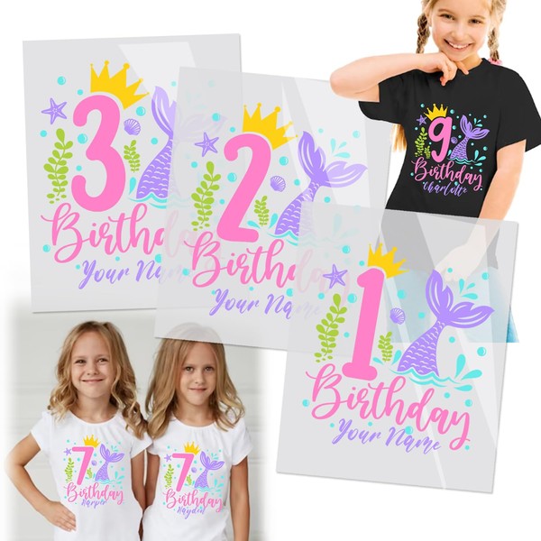 Custom Name Kid's Iron on Transfers for T-Shirts Iron on