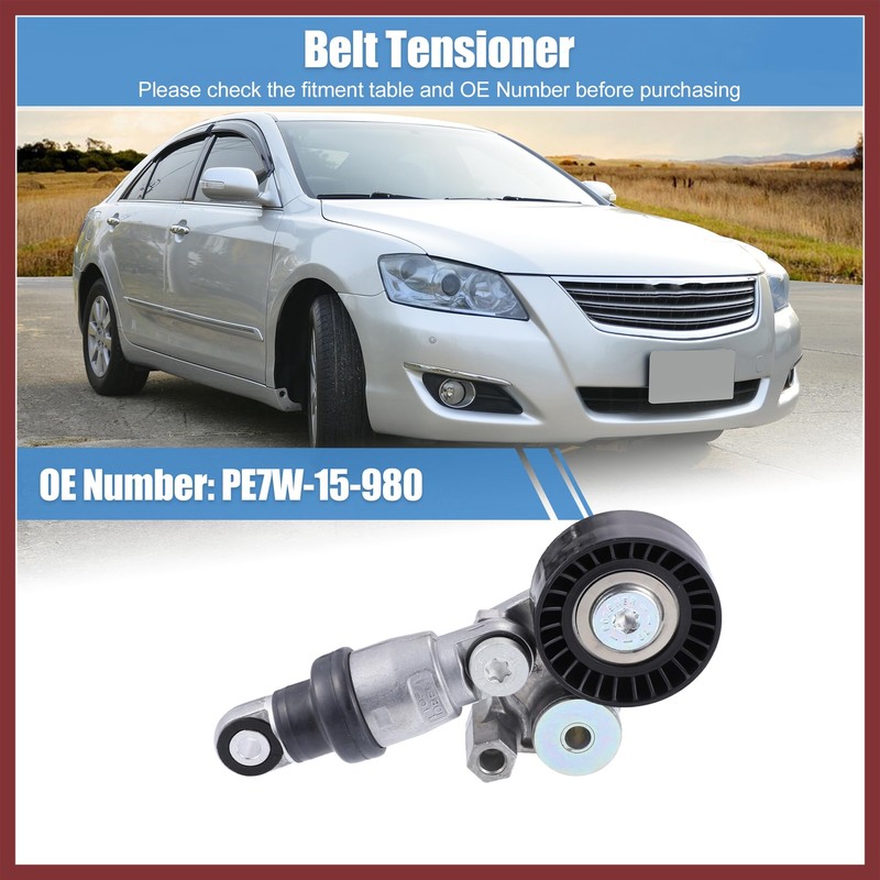 HEROFFIX 1 Pcs Engine Belt Tensioner Pulley Assembly for Mazda