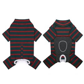 AITOLI Dog Surgery Recovery Suit for Male/Female, Post Surgery Dog Shirt, After Surgery Dog Bodysuit, E-Collar & Cone Alternative Surgical Clothes, Anti-Licking Dog Snugly Onesie, Dark Green