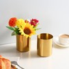 Gold Pen Holder for Desk, 304 Stainless Steel Pen Organizer
