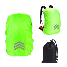 1 Piece Backpack Cover, 1 Piece Black Storage Bag, Waterproof Backpack Cover, Rain Cover Kids School Bag, Reflective Arrow Backpack Cover, Oxford Cloth Backpack Cover (Green)