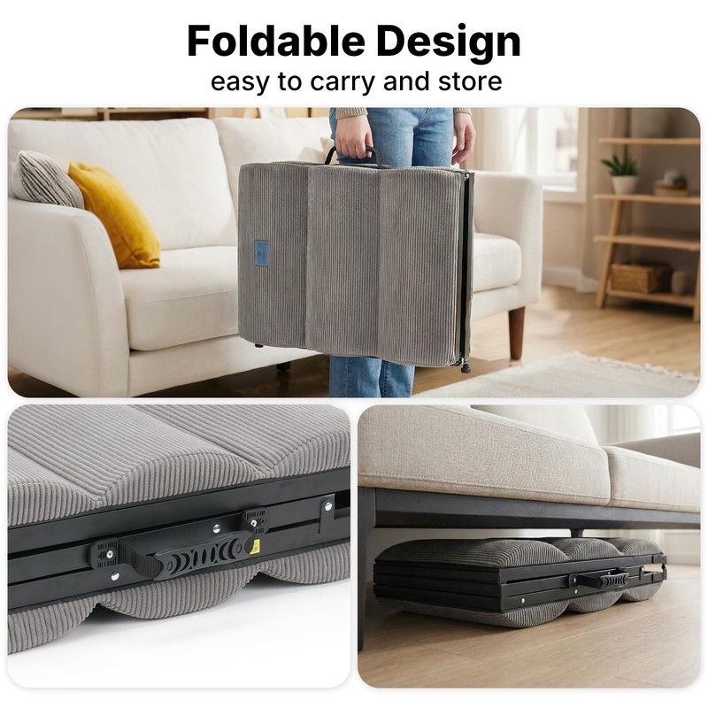 Veehoo Dog Ramp for Bed Couch Small Large Dogs, Foldable