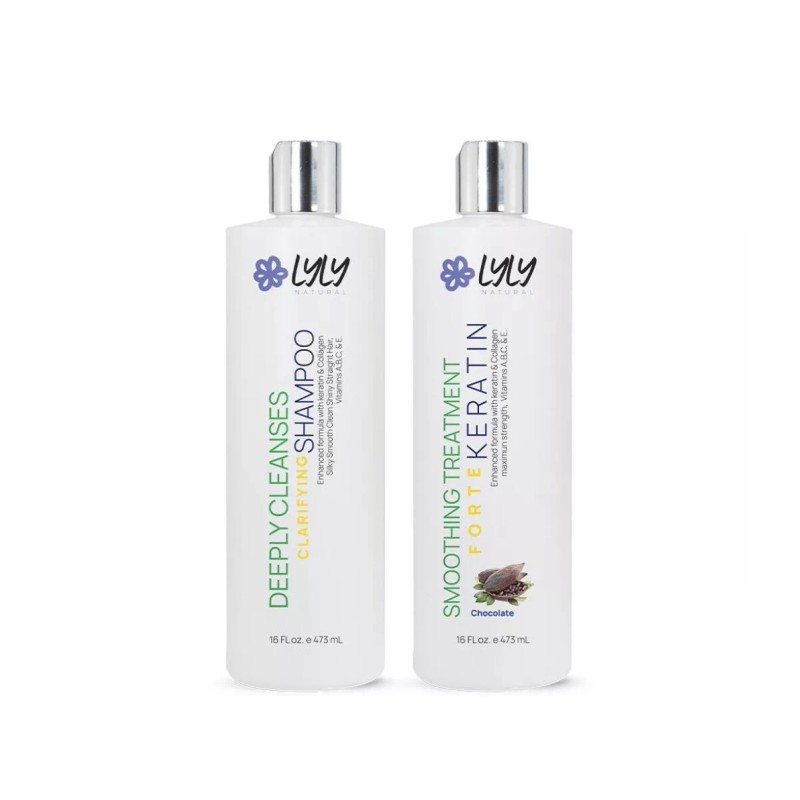 Lyly Natural Magic Keratin Brazilian Kit- Forte Chocolate- 16 FL