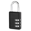Master Lock 647EURD Combination Padlock with Zinc Body, Black, 7,4