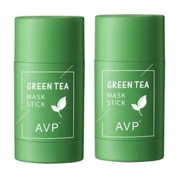 2 Pcs Green Tea Mask Stick for Face,10 Minutes Blackhead Remover with Green Tea Extract, Green Mask Stick for Face Moisturizing, Dry Skin Face Moisturizer, Deep Pore Cleansing, Removes Blackheads