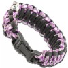 Unbranded Skullz Survival Paracord Outdoor Womens Survival Bracelet Purple Black