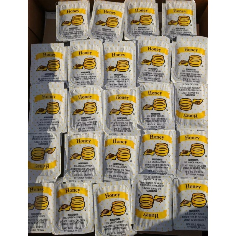 HEINZ HONEY SINGLE SERVE 50 Packs in Bag KOSHER .42oz