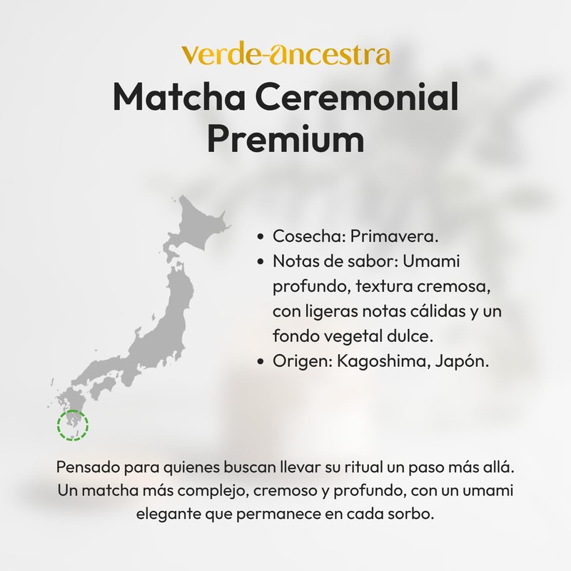 Matcha Ceremonial Premium | Alta Calidad, Primera Cosecha, Japonés (50