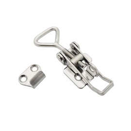 2 Pack OWACH Stainless Steel Adjustable Draw Latch Adjustable-Grip Padlockable Toggle Clamp (2 Pack, Small 2.95"~3.74")