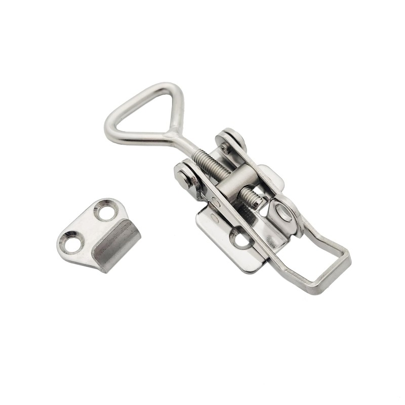 2 Pack OWACH Stainless Steel Adjustable Draw Latch Adjustable-Grip Padlockable