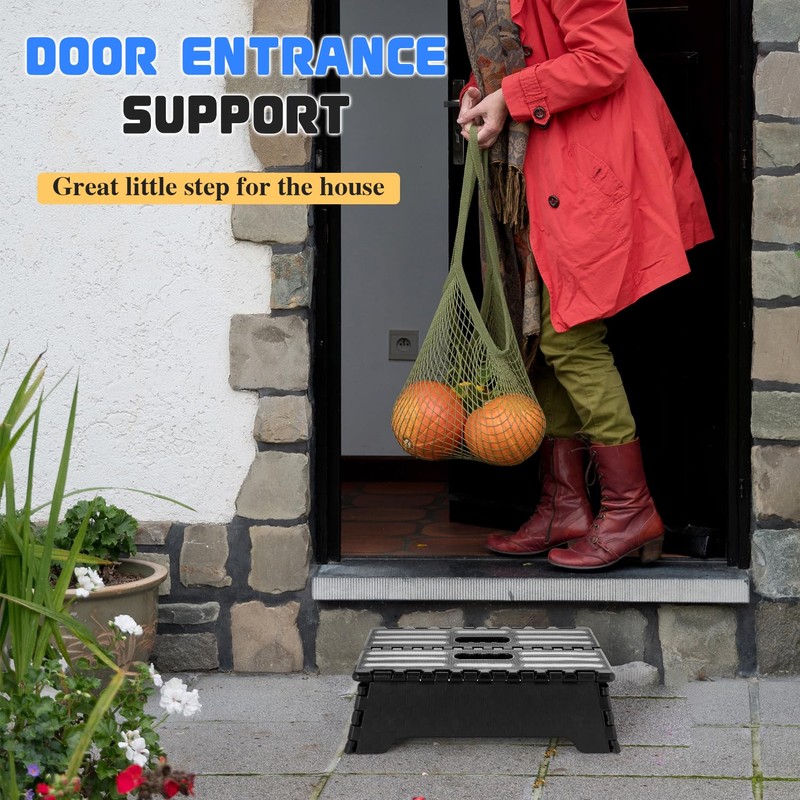 Step Stool Foldable, 5 inch Folding Step Stools for Adults,