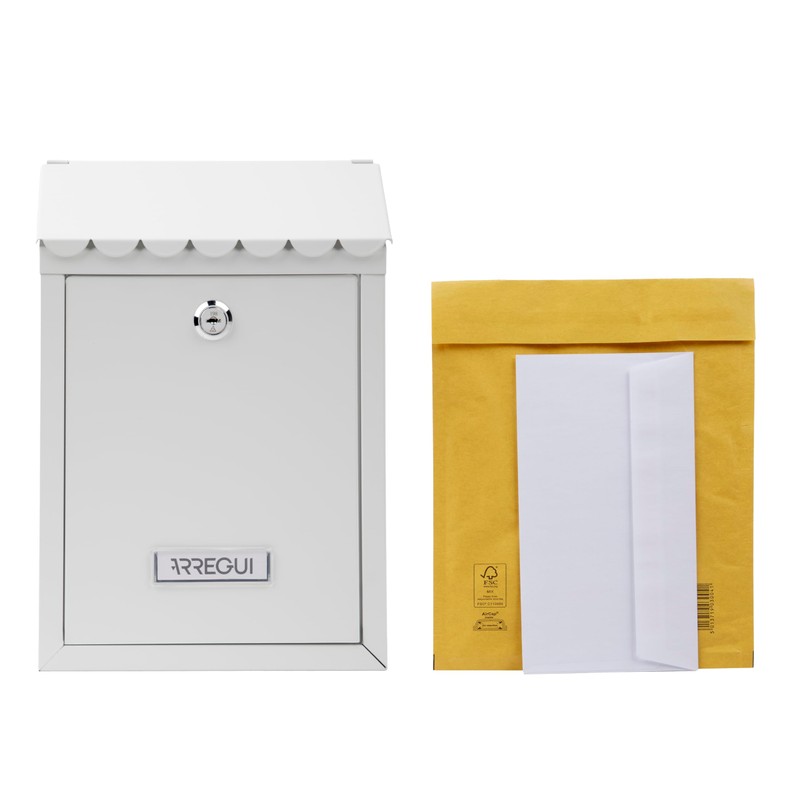 ARREGUI Civic E5721-C Galvanised Steel Letterbox, Size S (DIN A5