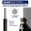 Tie Out Cable for Dogs Up to 300lbs,50ft Extra Strong