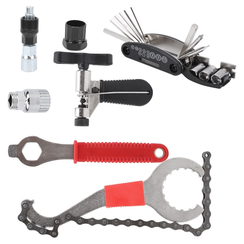 7Pcs Multifunctional Bicycle Chain Wheel Tool Set Mountain Bike Repair