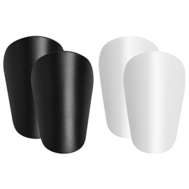 Schienbeinschoner Kinder Fussball，4pcs Mini Football Shin Pads, Extra Kleine Schienbeinschützer 8x5 cm, Leichte und Flexible Schutzschienen für Männer, Frauen und Kinder, Schwarz und Weiß