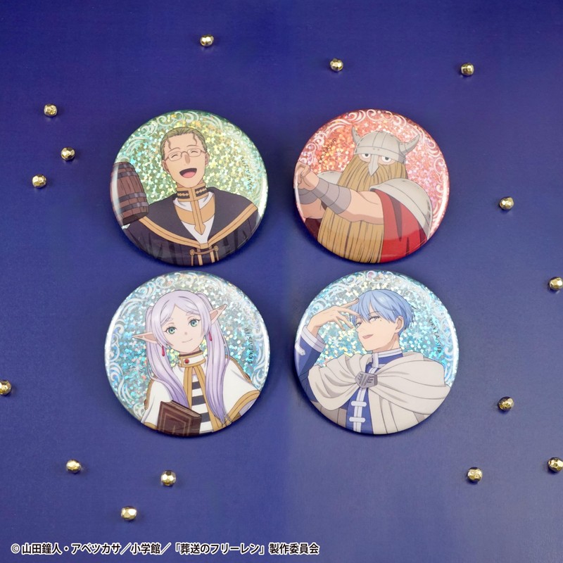 F-Toys Confect Funeral Free Glitter Tin Badges Pack of 15