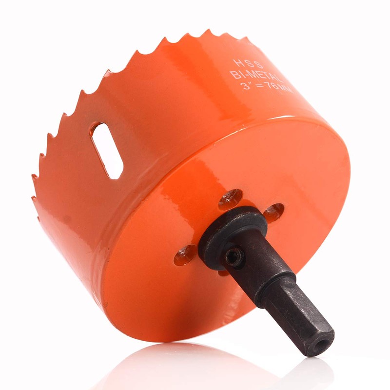Koopi 76mm / 3 Inch BI-Metal Hole Saw with Arbor