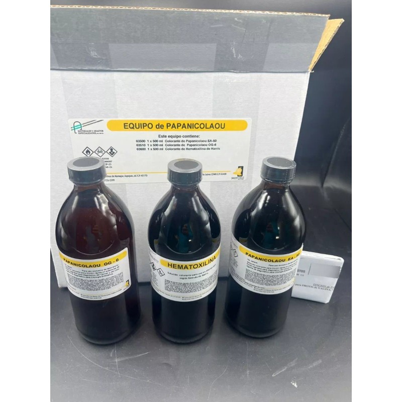 GOLDEN BELL Equipo De Tincion Papanicolau Golden Bell 500 Ml