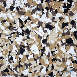 Rust Bullet - Decorative Color Flakes - Customize Your Concrete Coating - 1 LB Bag - Autumn Brown Blend