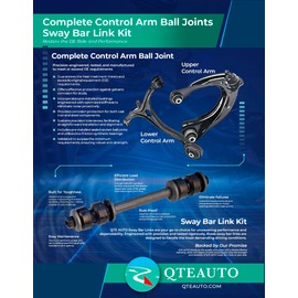 PM Auto Pair of 2 Front Lower Suspension Ball Joint For 2003 2004 Mercury Marauder