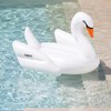 FUNBOY Giant Inflatable Swan Pool Float, Luxury Float for Summer