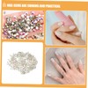 jojofuny 2880pcs DIY Nail Gems Glass Rhinestones Bulk Flatback Gems