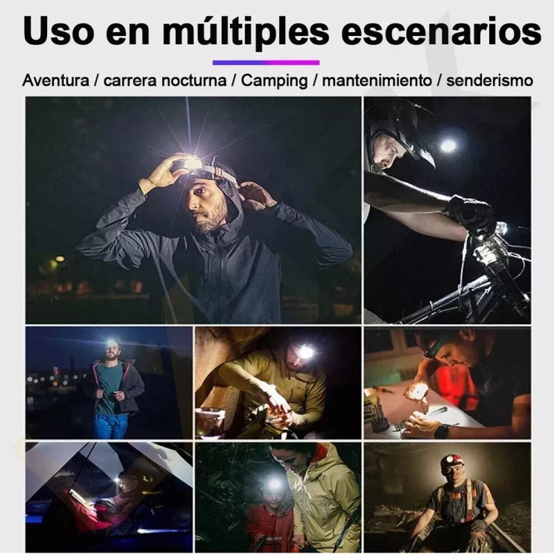 JID Minera Luz Led Recargable 2000 Lm Rotacion 180° Ajustable