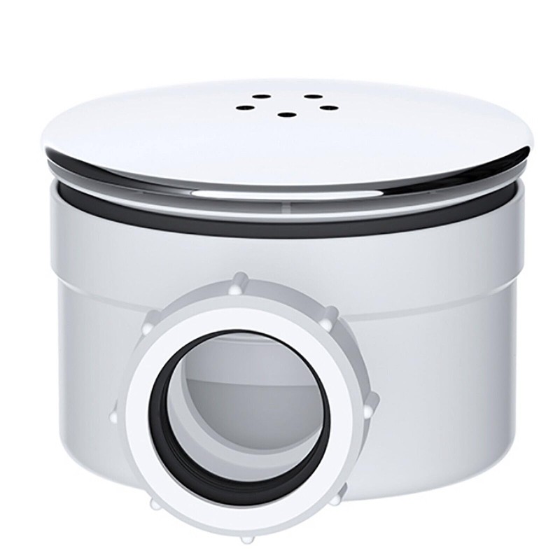 SPARES2GO Shower Trap for 90mm Tray Plug Hole 1.5" Luxury