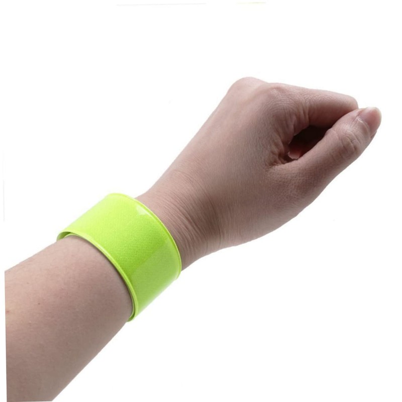 SUPVOX 11Pcs Reflective Safety Slap Bracelets for Night Running Jogging