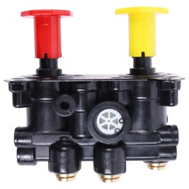Lesurey Air Sys Dash Control Valve Parking Brake 800259 RKN20622 Compatible with Bendix 1/4" Threaded Mounting Holes 3/8" PTC Ports BW800259 KN20622 745800259