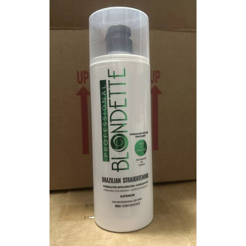 BLONDETTE Brazilian Straightening Formulate formaldehyde free treatment + Avocado Oil