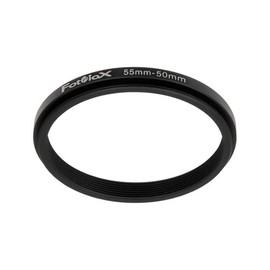 Fotodiox Metal Step Down Ring, Anodized Black Metal 55mm-50mm, 55-50 mm