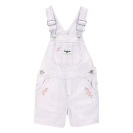 Oshkosh Girl World's Best Overalls, Purple Stripe, 3T