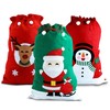 eBuyGB Felt Christmas Santa Sack, Polyester, Green
