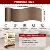 Linen Repair Tape 4x79 inch, Self Adhesive Fabric Patches, Linen