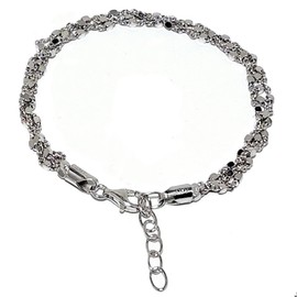 Celestara Jewelry, 925 Sterling Silver Rope Chain Bracelet, Italian-Made Bracelet for Women - with Luxurious Gift Box