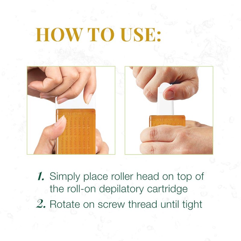Clean + Easy Medium Roller head, Bikini Roll-on Waxing System,