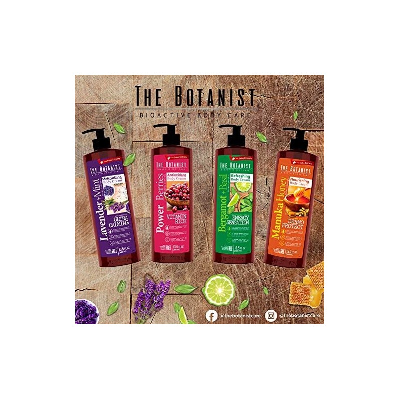 The Botanist Body Cream The Botanist Lavender + Mint 400,