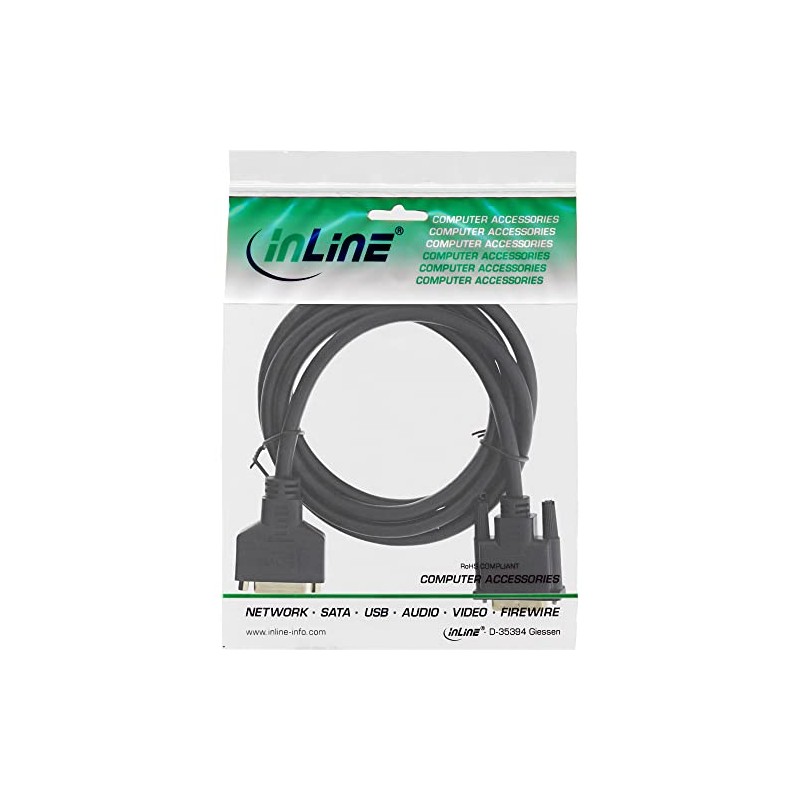 InLine 2m Premium 24+1 Male to Female Dual Link Gold