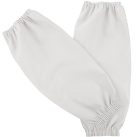 Healeved Waterproof Arm Sleeves Covers,1 Pair PVC Arm Protector, Oilproof Oversleeves Forearm Protector for Cleaning Fish, Car Washing, Painting Cooking, Butcher Dog Grooming - White