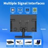 Jexiop 12.5 inch Security Monitor,Small Monitor with Speaker,Remote Control/HDMI/VGA/BNC/RCA Interfaces