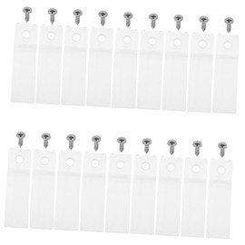 ABOOFAN 40 Sets Non Slip Drawer Stoppers Clear Plastic Drawer Replacement Stops with Stainless Steel Screws for Dresser Kitchen Cabinets and Office Furniture Repair Tool