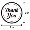 Thank You 2" Round Labels Stickers for Wedding, Birthday, Event,